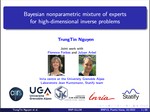Bayesian nonparametric mixture of experts for high-dimensional inverse problems
